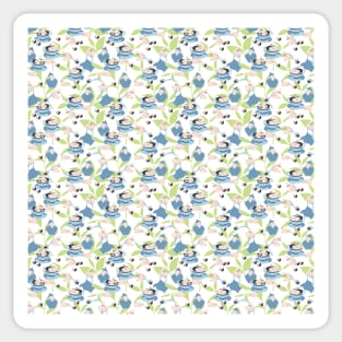 Rabbit Tea Party Pattern IV Sticker